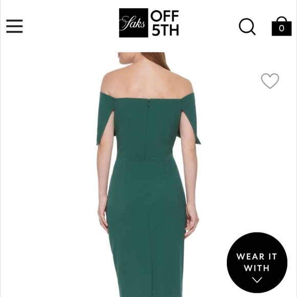 Off the shoulder cocktail gown - Picture 3 of 3